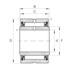 LS NA4908-2RSR, ߴϵ 49ɂ(c)ܷ