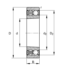 {(dio)S 2210-K-2RS-TVH-C3, (j) DIN 630 (bio)(zhn)Ҫߴ, FףF 1:12ɂ(c)ܷ