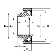 {(dio)S 2211-K-2RS-TVH-C3 + H311, (j) DIN 630  DIN 5415 (bio)(zhn)Ҫߴ, F׺;oɂ(c)ܷ