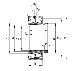 {(dio)ĝLS 23228-E1A-K-M + AHX3228G, (j) DIN 635-2 ˜ʵҪߴ, F׺ж