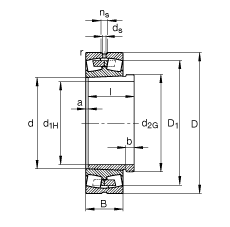 {ĝLS 23238-B-K-MB + AH3238G, (j) DIN 635-2 ˜ʵҪߴ, F׺ж